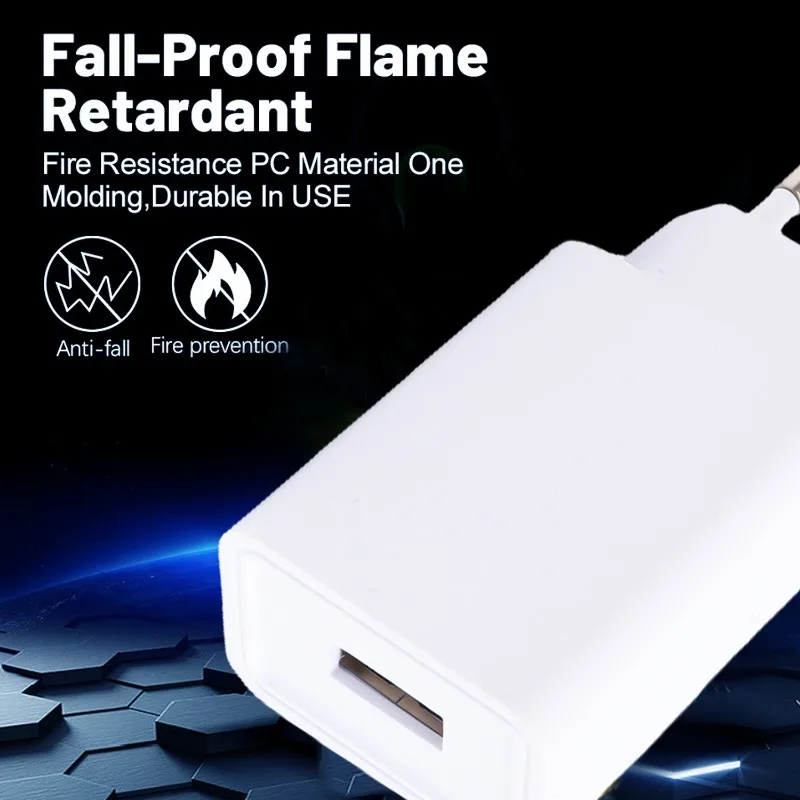 10W USB Fast Charger EU Plug 5V 1A 2A Mobile Phone Charger Power Adapter Travel Mobile Phone Quick Charge Wall USB Fast Charging