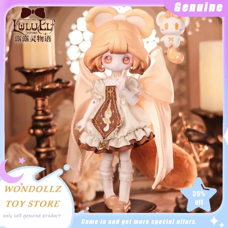 

Genuine 1/12 Bjd The Luluelf Story Golden Bear Limited Edition Hanging Card Kawaii Girl Action Figure Collection Model Girl Gift