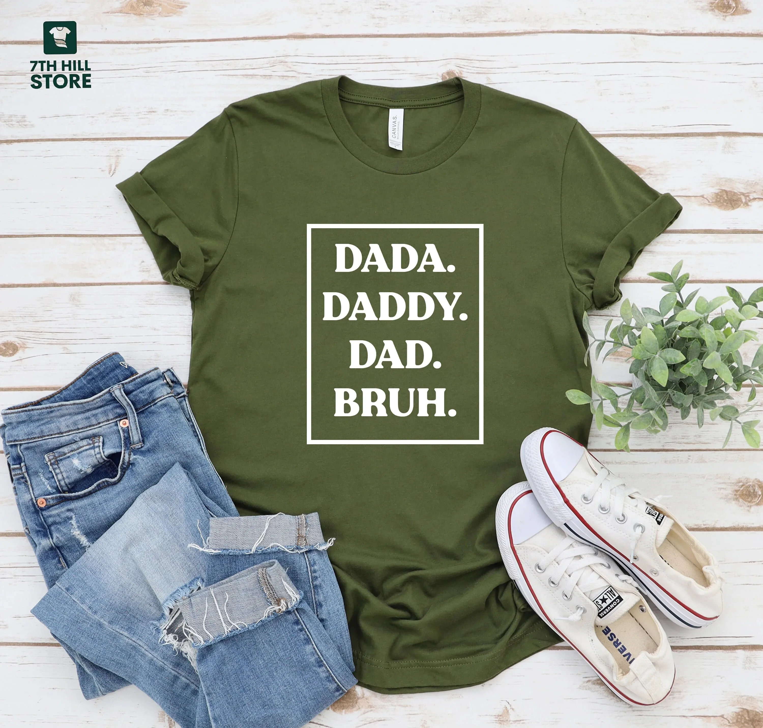 Dada Daddy Dad Bruh T Shirt Fathers Day Favorite Funny For Dads Birthday