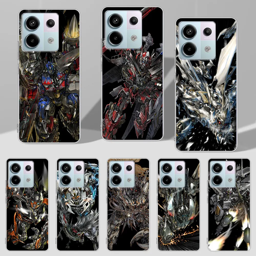 Optimus Prime Cybertron Sentinel Prime Case for Xiaomi Redmi Note 9 10 8 10S 11 11S 12 12S 9S 11T 13 Pro Plus Silicon Soft Cover