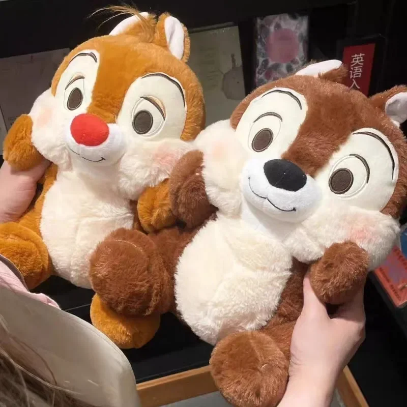 Disney Chip Dale Backpack Stuffed Chipmunks Plush Toy Lovely Anime Plushies Pillow Soft Cuddly Doll Xmas Gifts Child For Girl