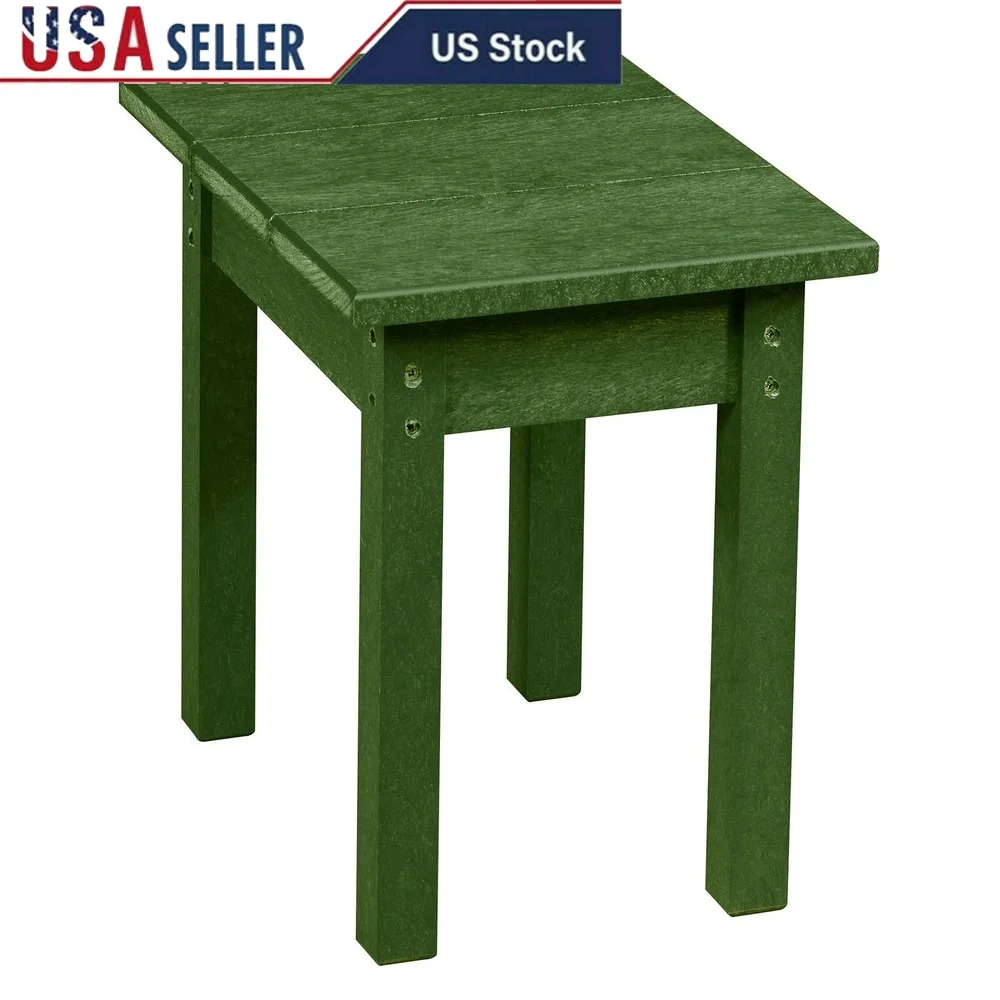 

Recycled Plastic Outdoor Side Table Weatherproof Eco-Friendly Round Modern Design 100% Polyolefin Easy Maintenance Assembly
