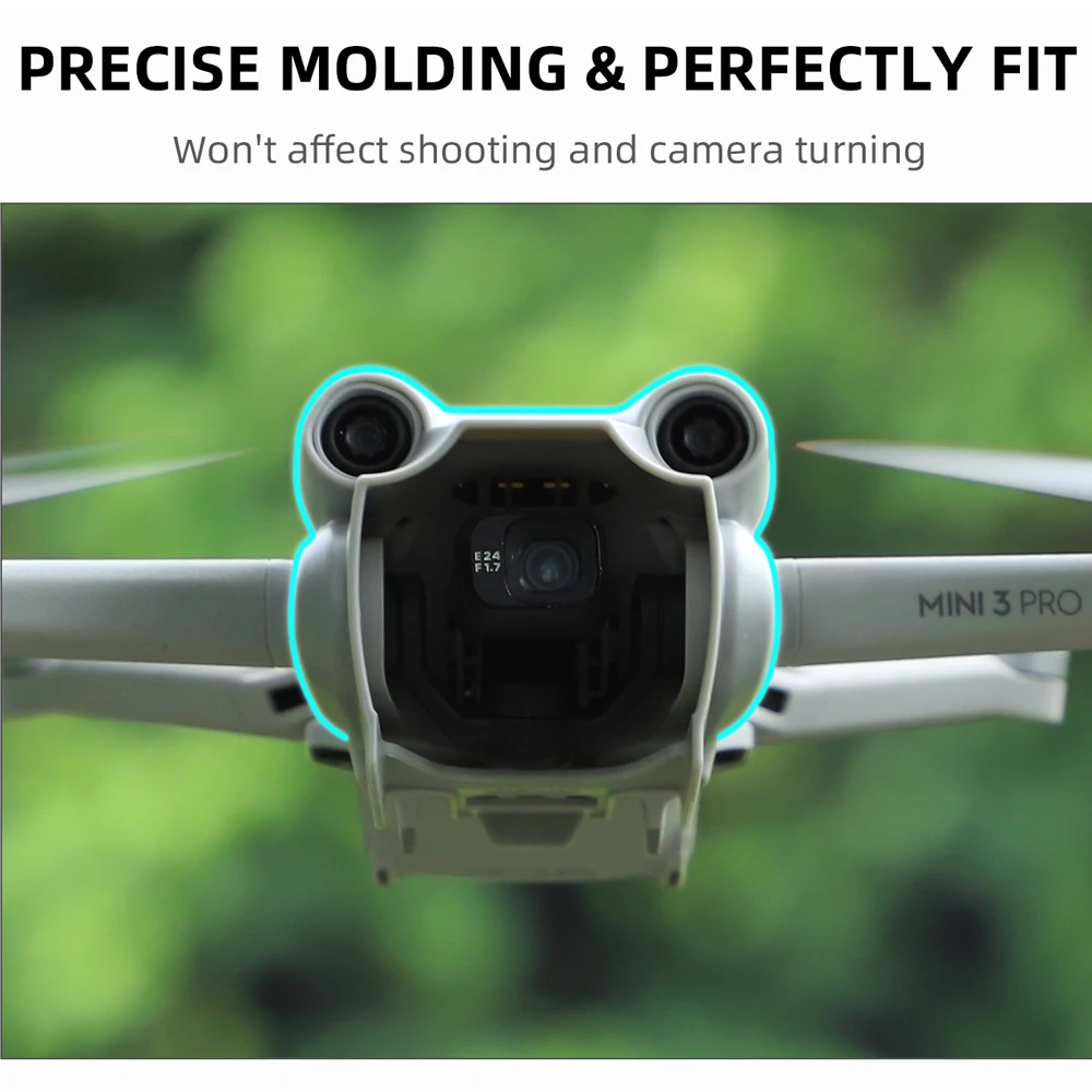غطاء للعدسات لـ DJI Mini 3 Pro غطاء عدسة مضاد للوهج Gimbal حافظة واقية ظلة لـ DJI Mini 3 Pro ملحقات طائرة بدون طيار