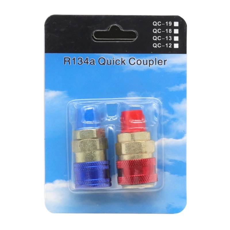 Convenient R1234yf to R134A Converters R134A Adapter Zinc Alloy High Low Side Connector Durable & Corrosion Resistant