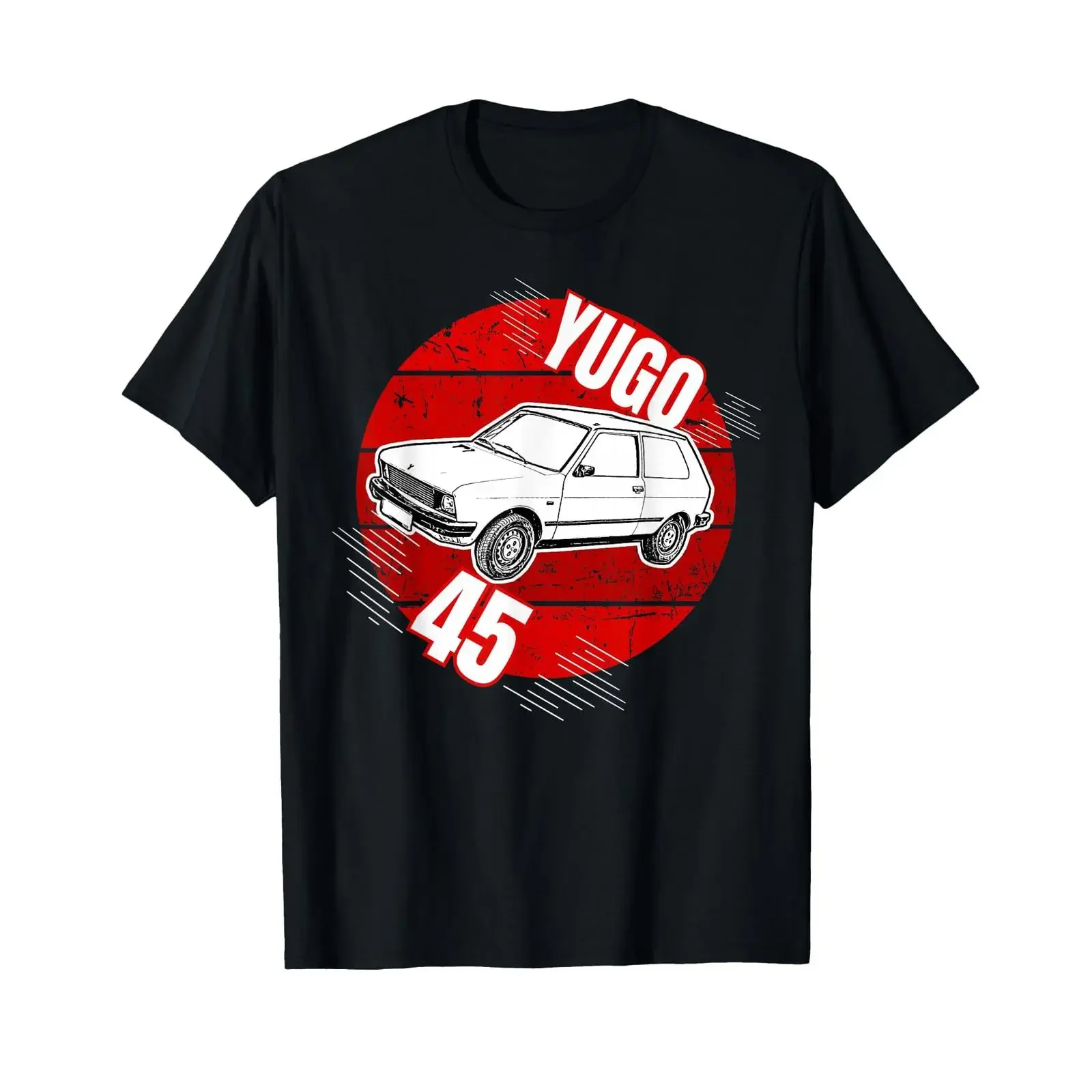 Yugo 45 Classic Car Zastava Yugoslavia Cars 45A T Shirt vintage Washed Comfortable Stylish Unisex streetwear graphic Stretched