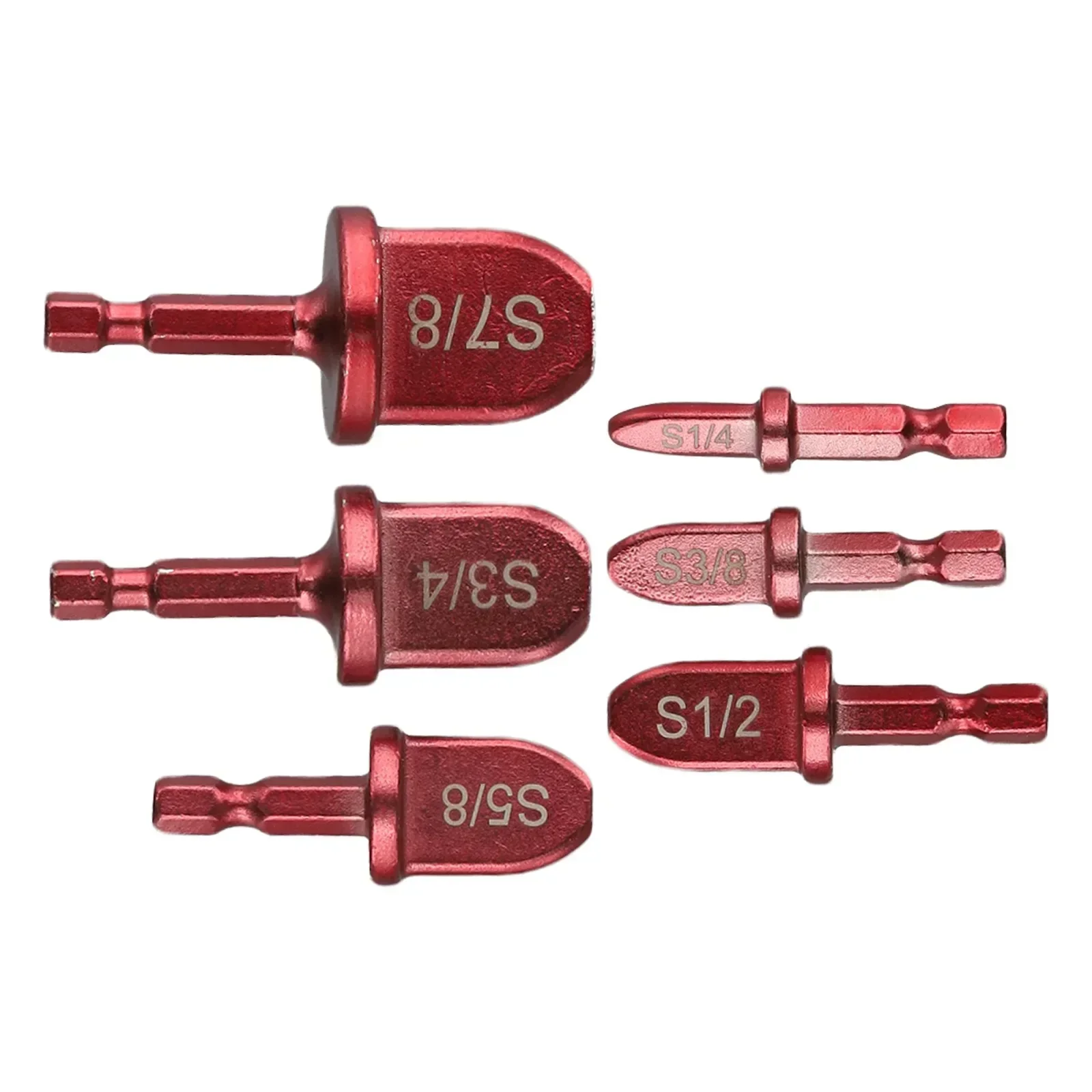 6PCS/SET Tube Pipe Expander Copper Tube Hex Shank Pipe Expander For Air Conditione Swaging Pipe Flaring Repair Tool