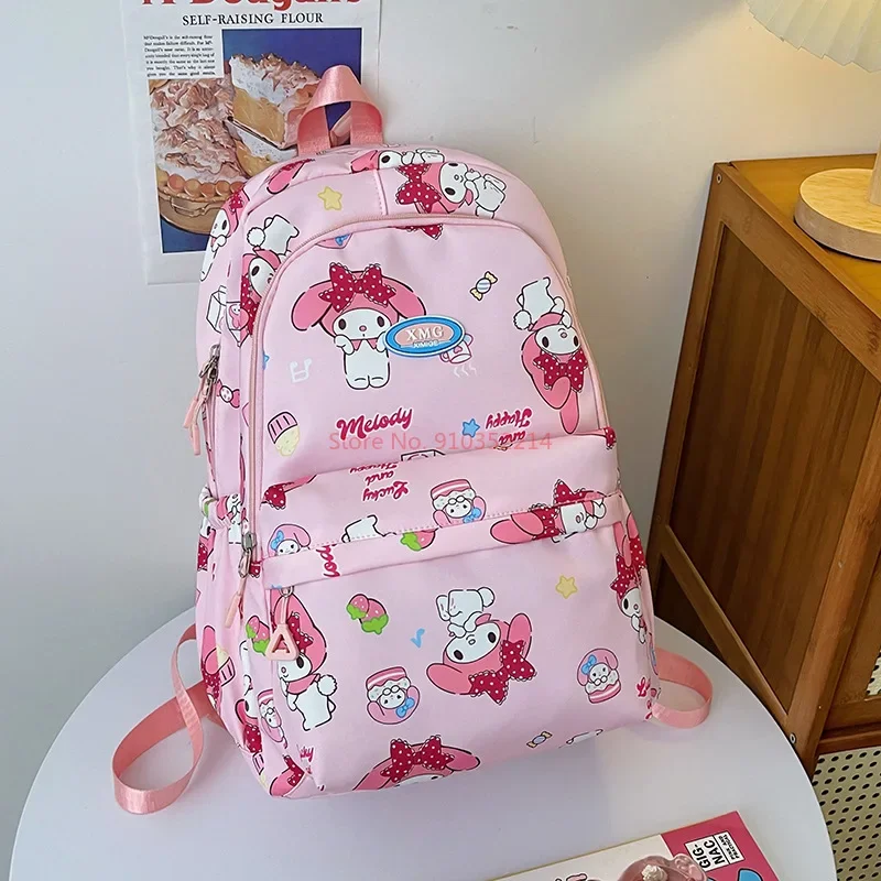 

Sanrio Melody Kuromi Hello Kitty Cinnamoroll Pochacco Backpack Large Capacity Cute Instagram Versatile Cartoon Shoulder Bag