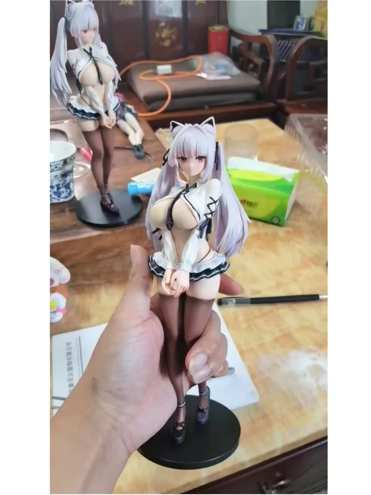 Siki Anime Alvina-Chan Ver húmeda. Figura de acción de Pvc, colección de modelos de Pvc de Anime, adorno, muñeca, juguetes, regalos de navidad