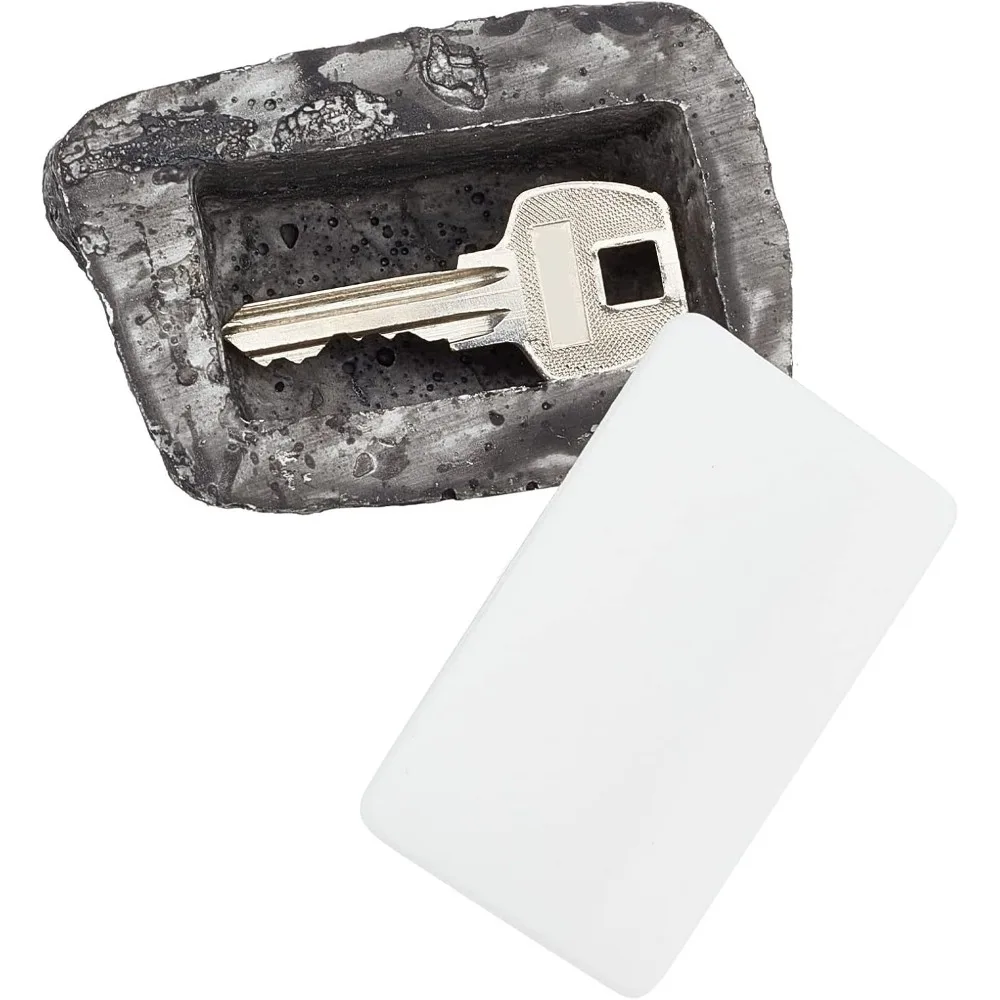 Rock Key Hider Garden Hidden Key Rock Faux Stone Holder Yard Concealer Rock Outside Hide A Spare Key in Plain Sight