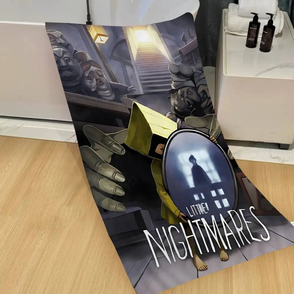 horror game L-LittleS N-Nightmares Beach Towel Colorful Bath Towels for Girl Microfiber Quick Dry Custom Sand Free Beach Yoga