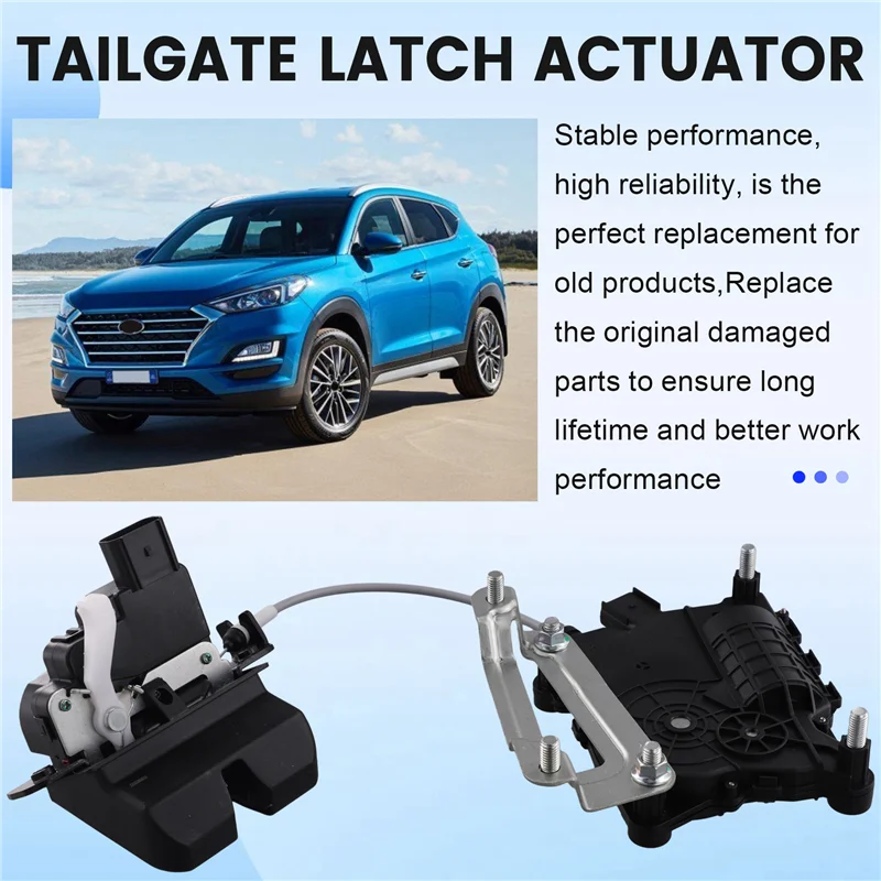 A85E-Tailgate Latch Actuator 81230-D3100 81230D3100 For Tucson 2016-2021 Rear Power Gate Functionality Replacement Part