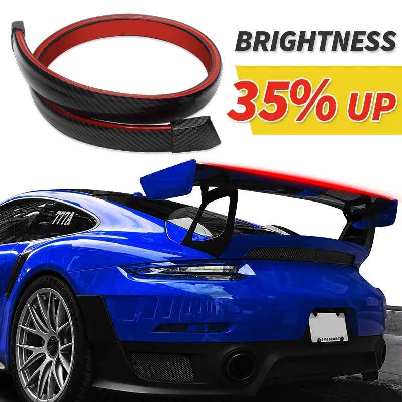 

Car LED Wing Driving Brake Siganl Lamp Strip Auto Led Rear Spoiler Light Trunk Lip Roof For Auto Modified Accessories