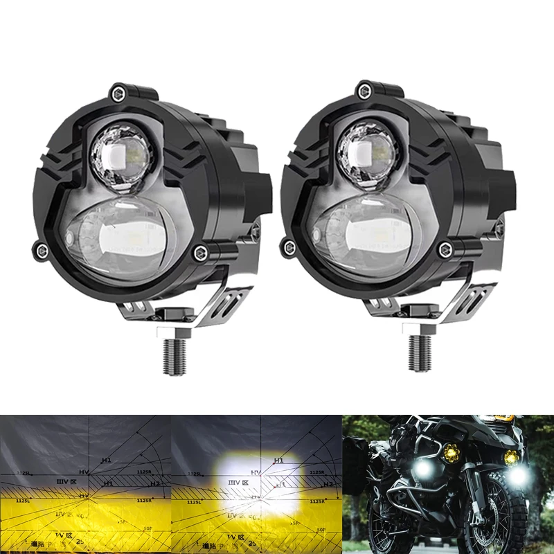 

Прожекторы дальнего света Лазерные фары Белый Желтый Для Wrangler Суперпроникающие противотуманные фары Рабочий свет для транспортных средств Грузовик Мото