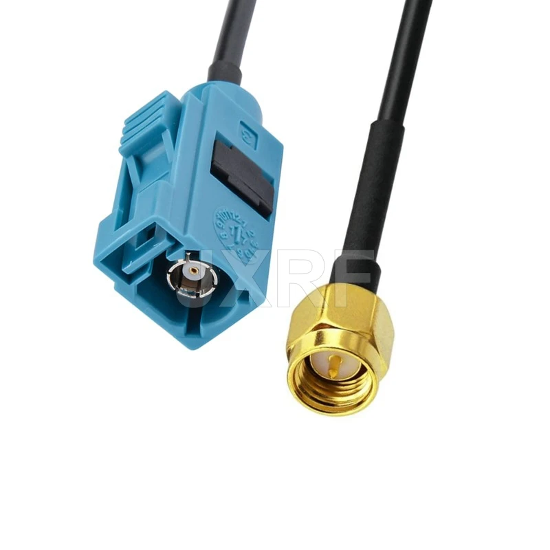 Fakra Z Male to SMA Male Vehicle Antenna Adapter Cable for Car Stereo Android GPS Navigation FM AM Radio Satellite Radio