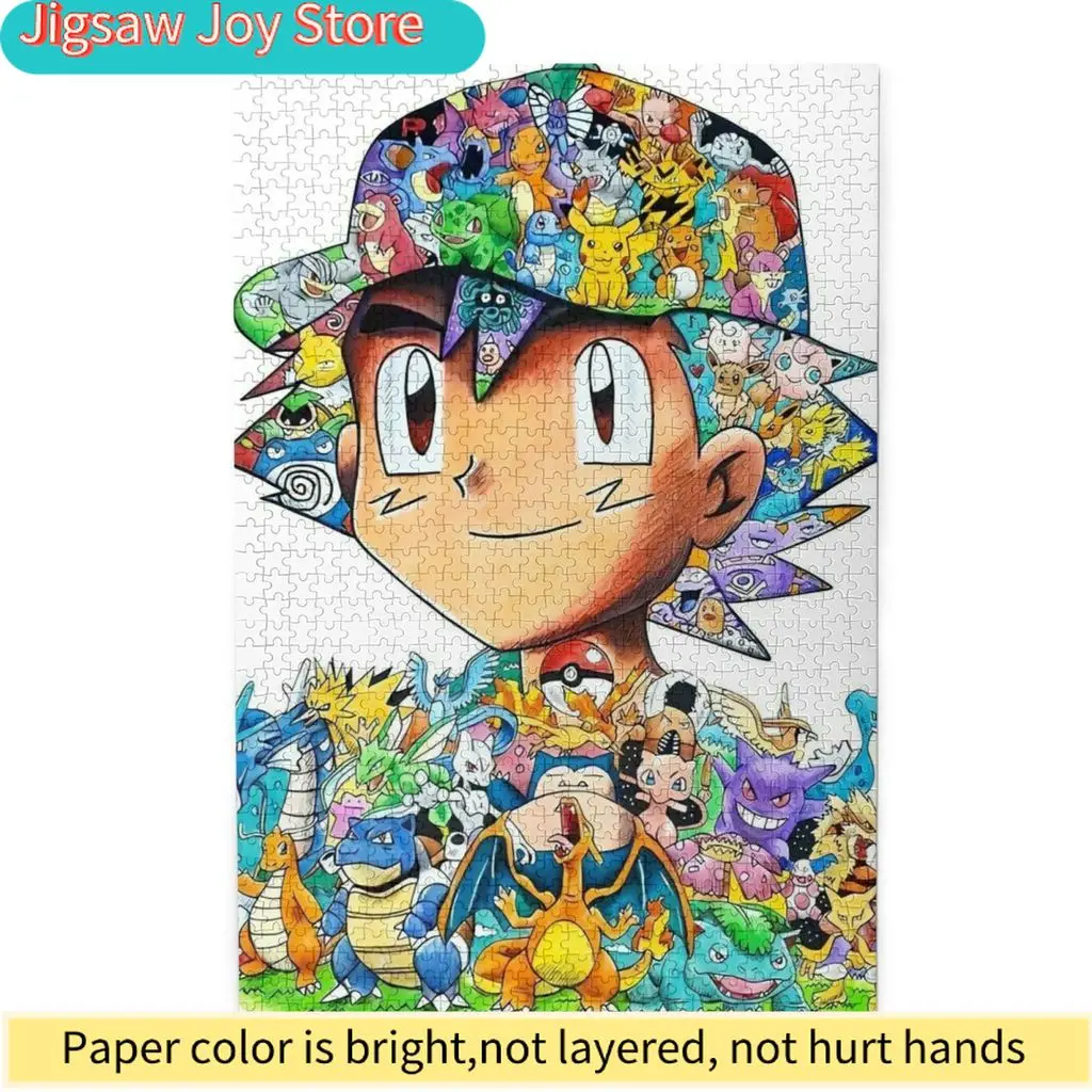 

Ash Pokemon Jigsaw Puzzle High Quality Entertainment Toys Home Decor