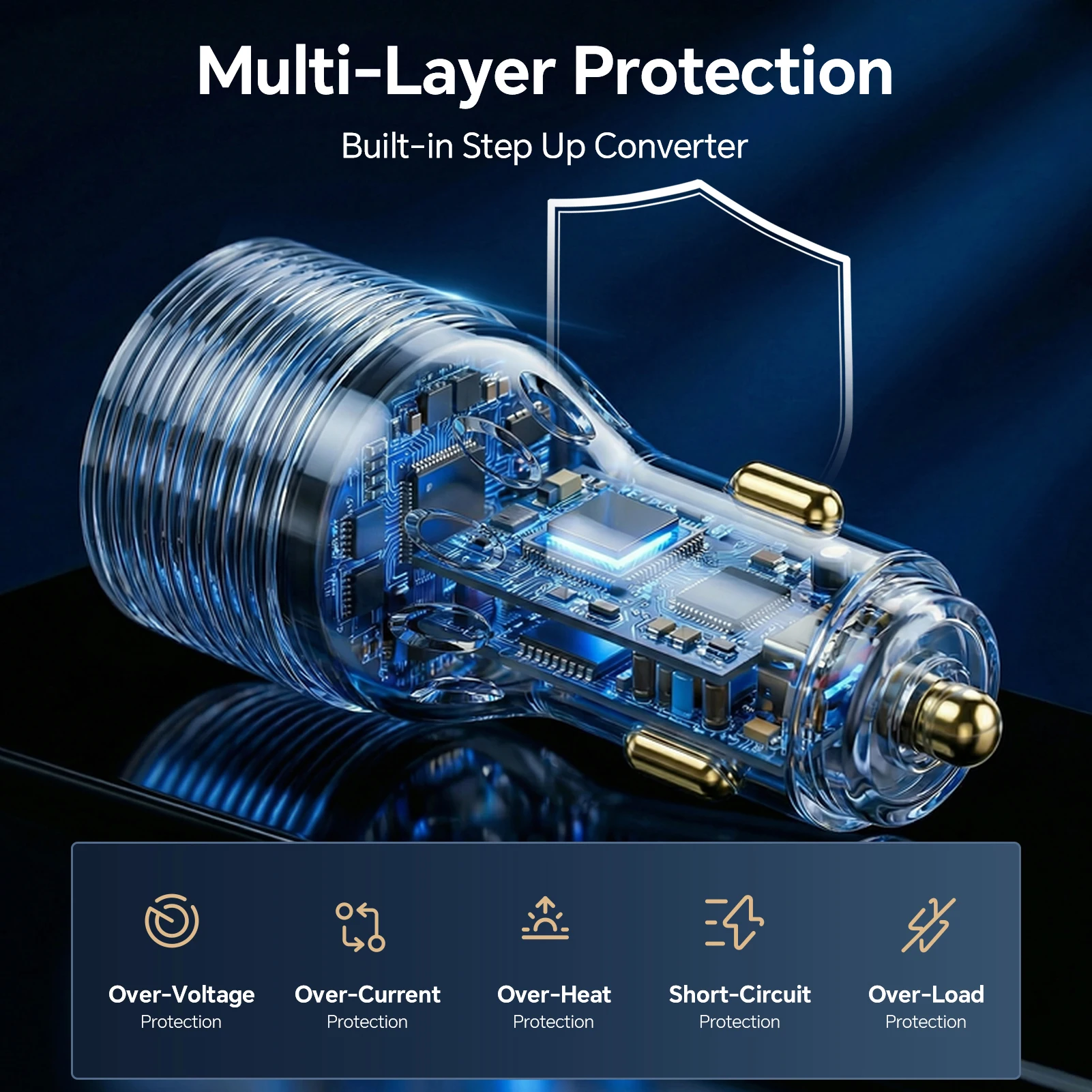 Für Starlink Mini Autoladegerät 2in1 12V-24V Auto-Adapter 90W DC30V-3A 45W Typ-C Zigarettenanzünder-Adapter Auto-Zubehör – Detail 6