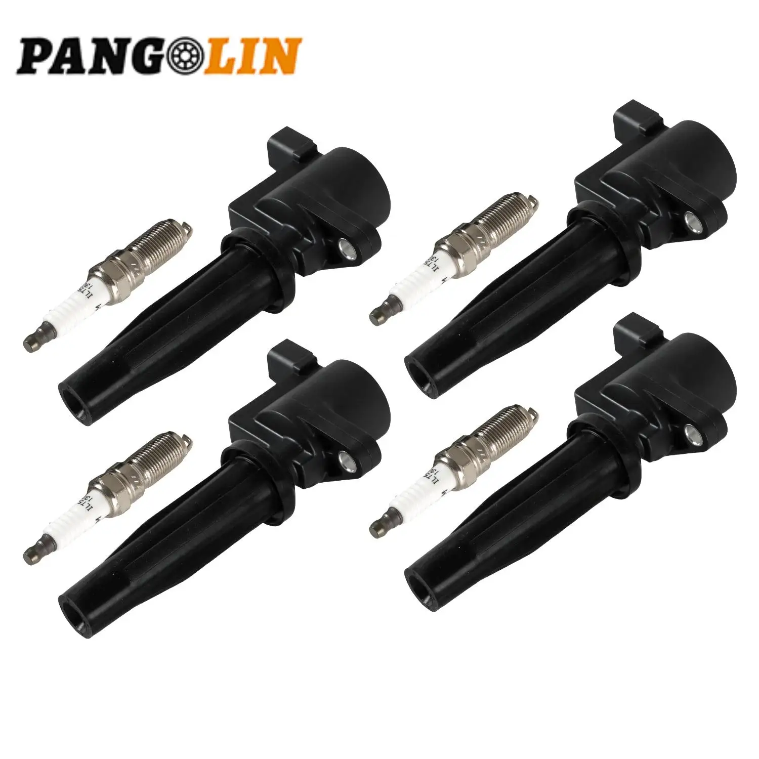 

4M5Z12029BB 4M5Z12029BC 4 шт. катушки зажигания + 4 шт. иридиевые свечи зажигания для Ford Escape Focus Transit 2.3L MKZ FD505 DG-507, детали