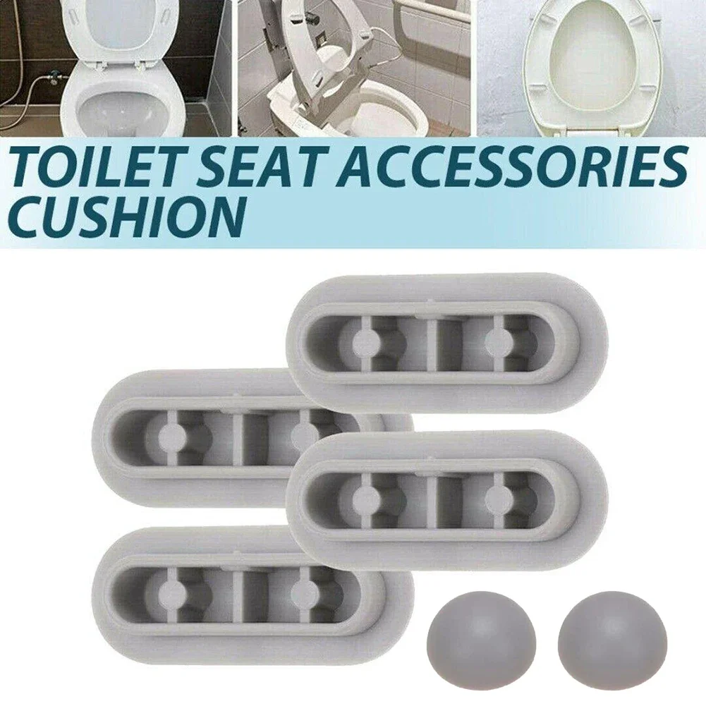

6pcs Antislip Gasket Toilet Seat Bumper Shock Absorber Toilet Seat Cushion Pad Buffers Bathroom Toilet Seat Lifter accessories