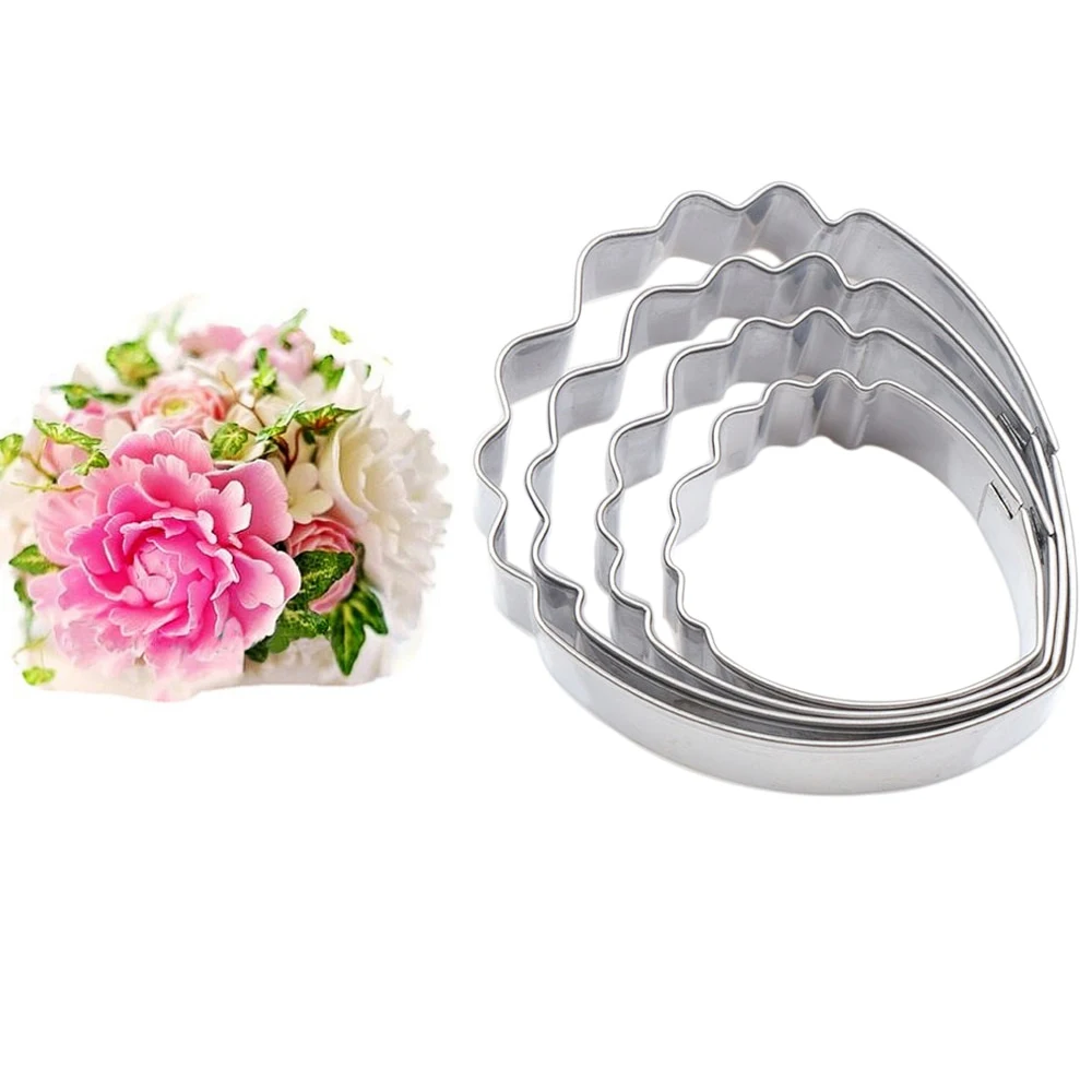 Large Peony Veiner Silicone Mold Flower Fondant Flower Cutter Gumpaste Mould Cake Decorating Tools,Sugarcraft Mold CS258