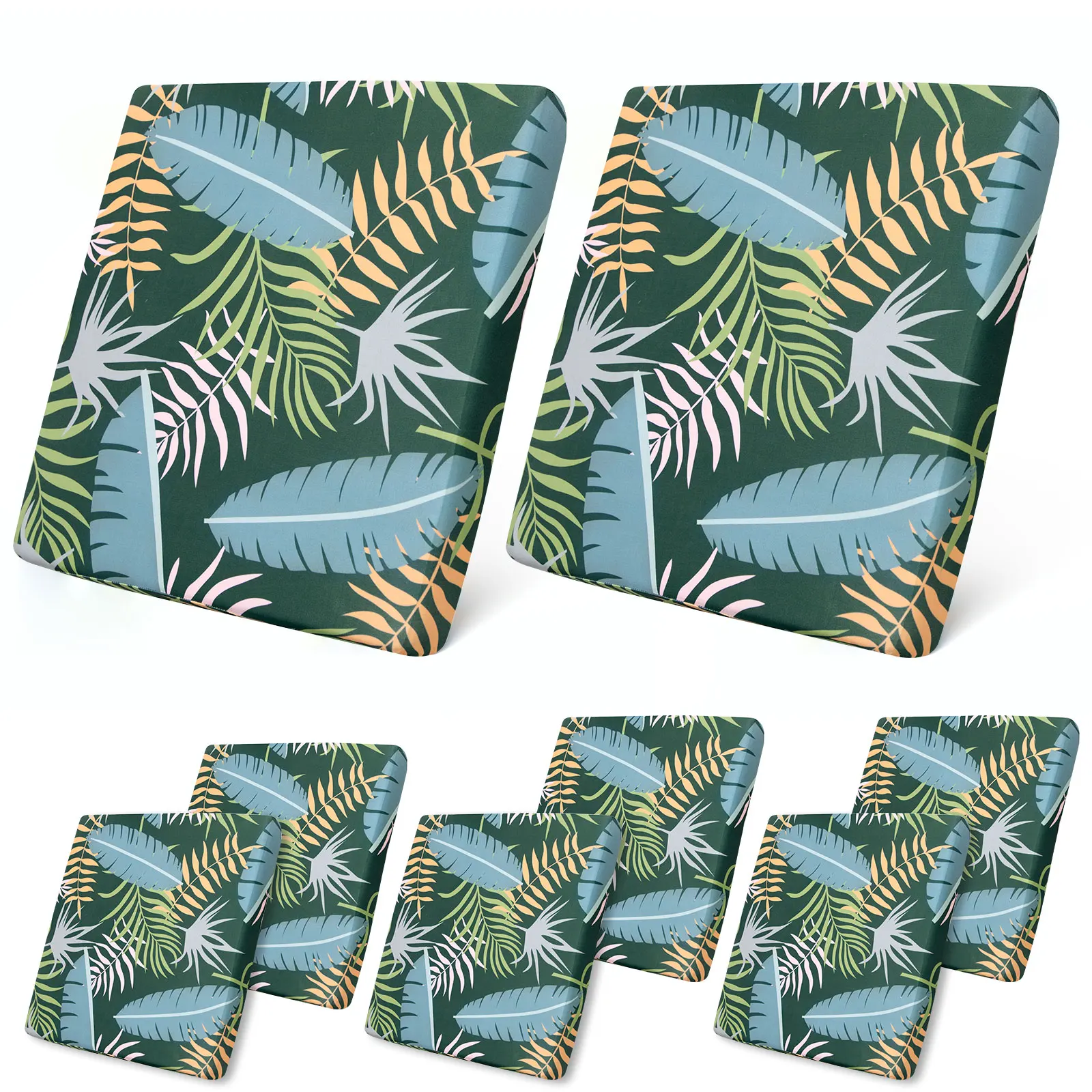 3/6/8Pcs Patio Stretch Bank Kussenhoes Outdoor Kussenhoes Vervangende Terraslipcovers Stoelhoes Zacht