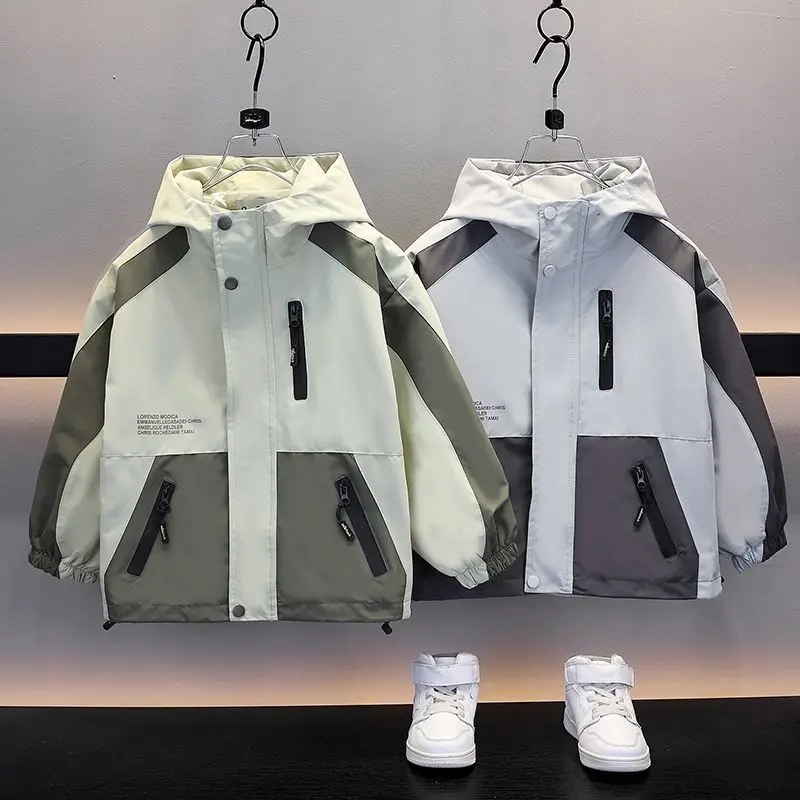 

4-10 Years Boy's Jacket Spring and Autumn Children's Short Coat Fashion New Kids Casual Sportswear Baby Trendy Top
