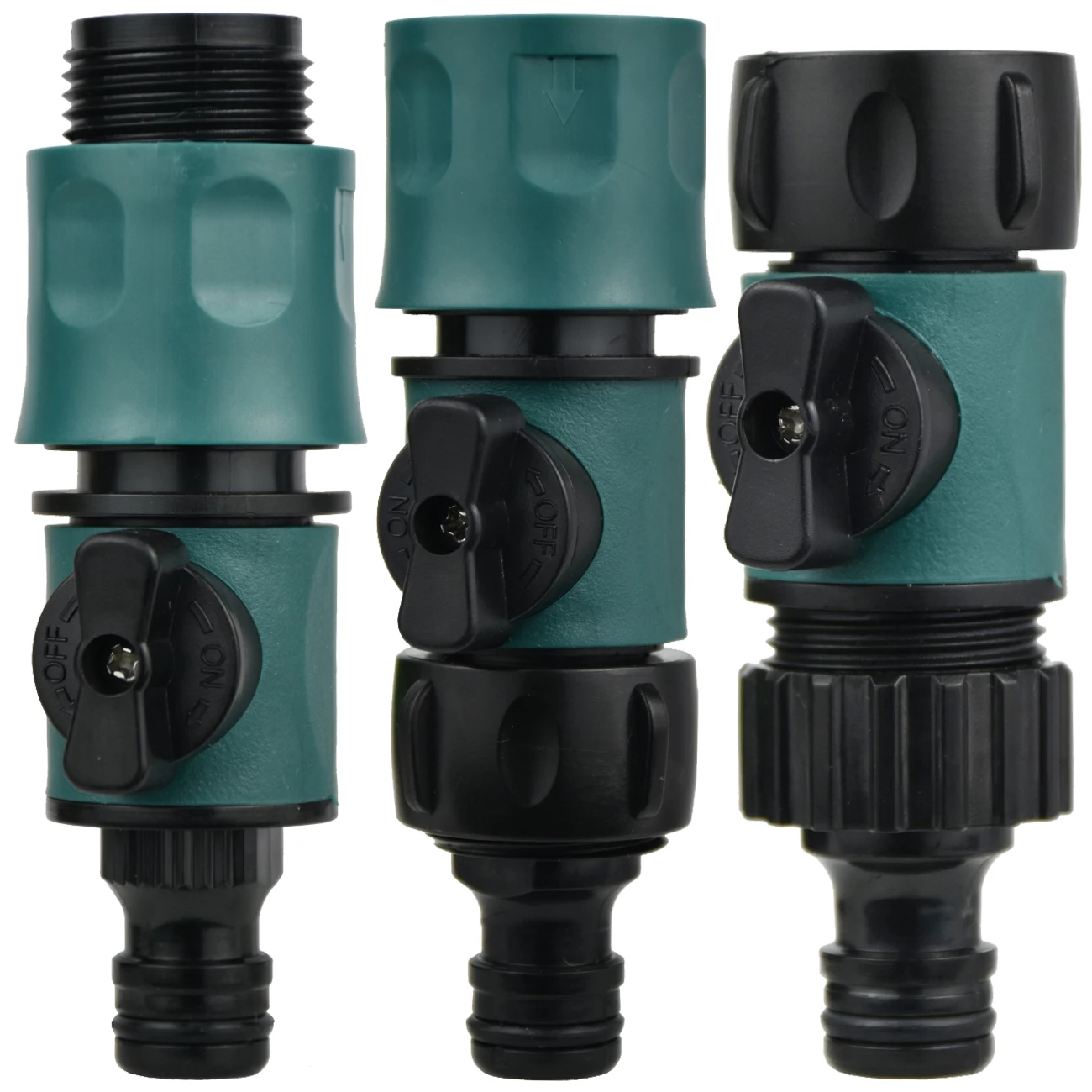 

Garden Plastic Valve with Quick Connector 3/4" Female Thread 3/4" Male Thread Agriculture Watering Prolong Hose Adapter Switch