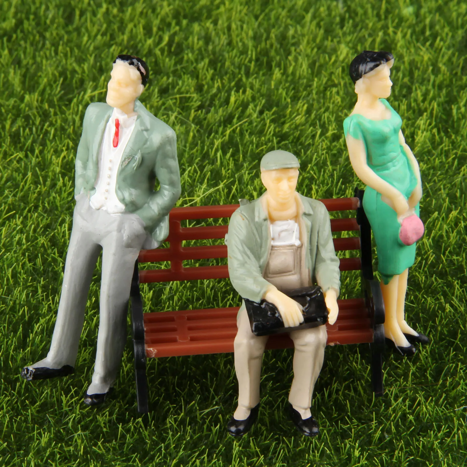 100PCS/Bag 25mm 1:75 Scale Mini Man Miniature People Model Simulation Character Building Passengers Diorama Scenery Decoration