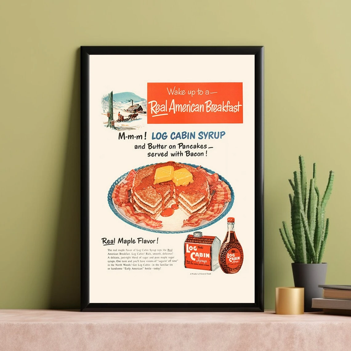 إعلان RETRO BREAKFAST - إعلان الفطائر الرجعية - ريترو مطعم الفن على جانب الطريق عشاء الفن الإفطار ملصق المطبخ جدار الفن الرجعية سجل الكابينة #4