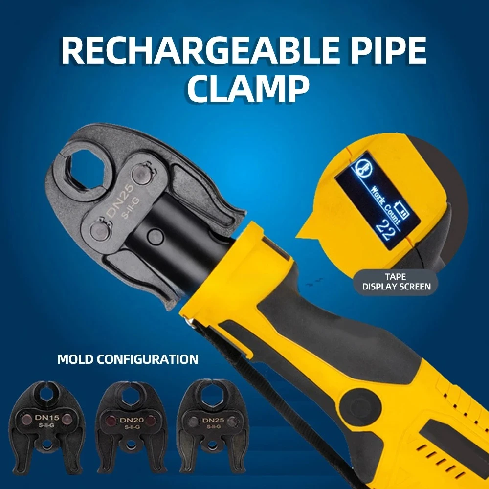 Electric Pipe Crimping Pliers Hydraulic Pipe Wrench Thin-walled Steel Pressing Pipe crimping tools Mold DN15 20 25