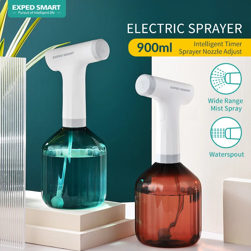 900ML Automatic Watering Sprayer Electric Garden Sprayer Adjustable Flow Rechargeable Household Cleaning