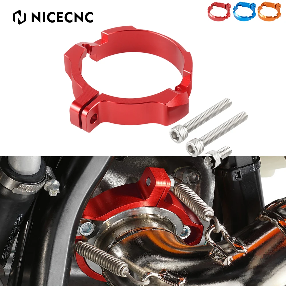 

NiceCNC For GasGas EC300 EC250 EC MC EX 250 300 2021-2023 Exhaust Flange Guard Muffler Pipe Protector For KTM EXC XCW TPI 300