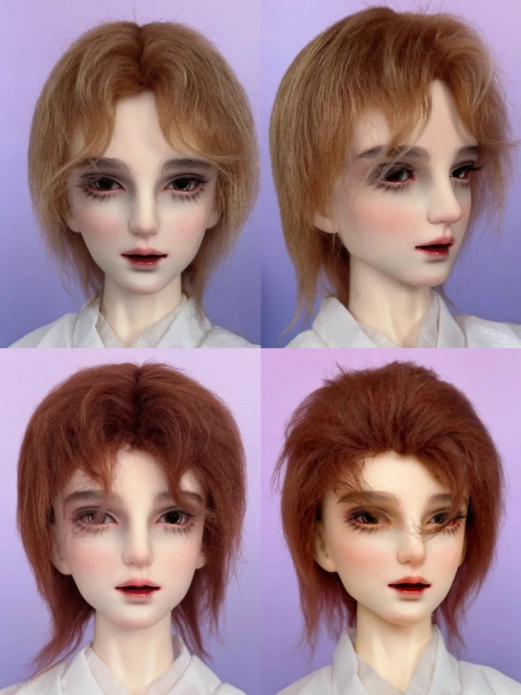 신상품 BJD 인형 털 가발 1/3 1/4 1/6 인형 MSD MDD 13가지 색상 털 가발 인형 액세서리