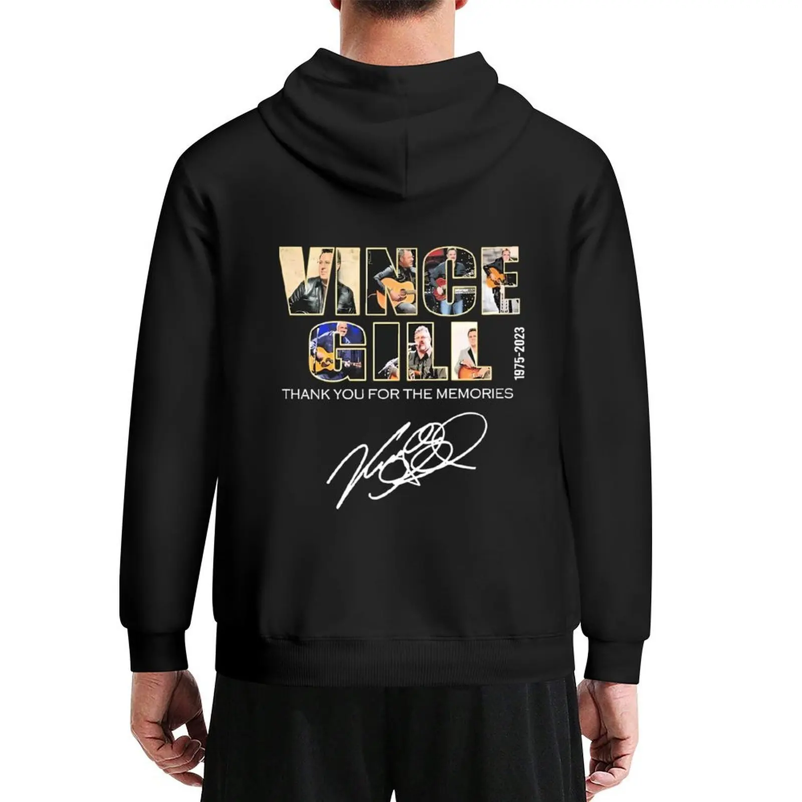 

Vince Gill 1975-2023 Thank You For The Memories Signatures Hoodie autumn clothes men's clothing new hoodies and sweatshirts