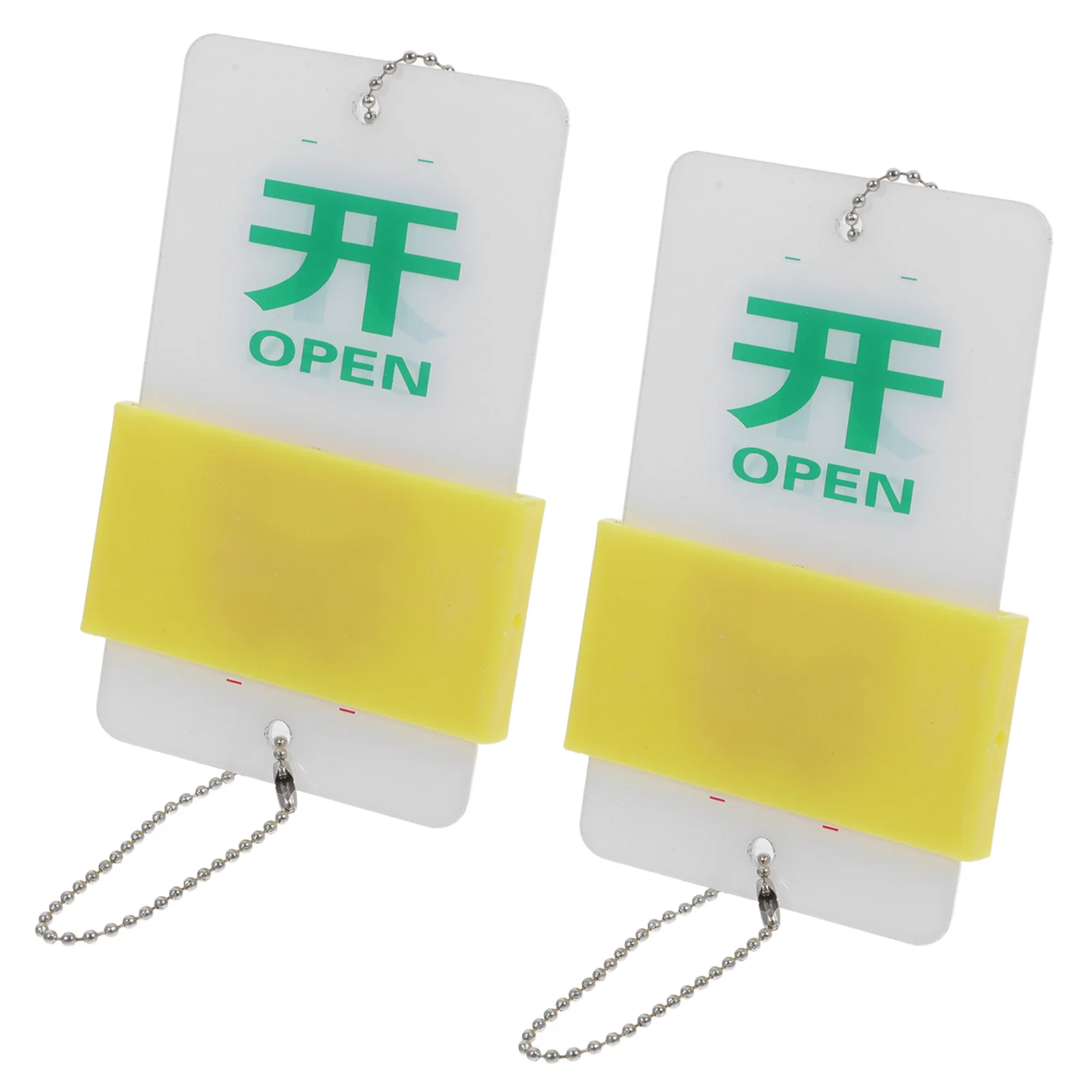 2Pcs Equipment Valves Sign Acrylic Open Close Status Clear Indication Safe Prominent Display Simple Install Machine Indicator