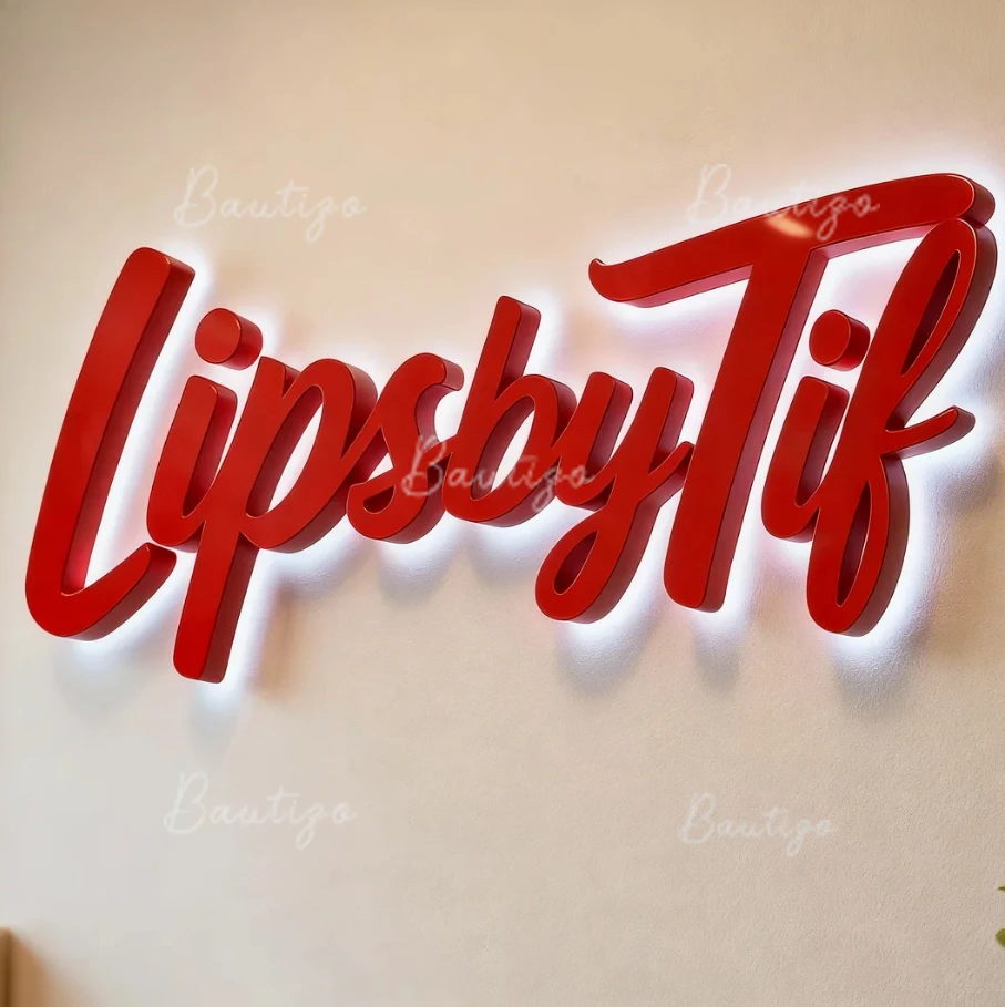 Papan Nama Bisnis 3D Custom Backlit untuk Kotak Lampu LED, Logam, Iklan, Logo Kantor, Neon, Rumah, Bar, Toko Pangkas Rambut, Lampu Gantung, Gadget