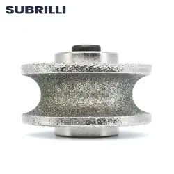 SUBRILLI Electroplated Diamond Hand Profile Wheel V20 Shaping Grinding Wheel Router Bit  20mm Grit 50#