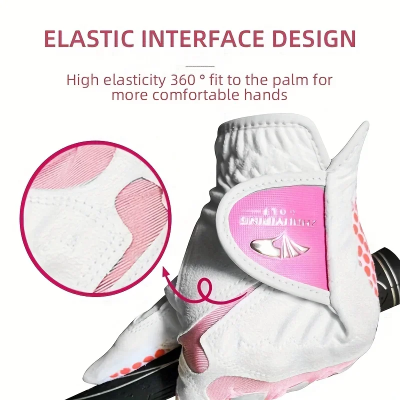 1 Pair of Durable Breathable Non-Slip Golf Gloves for Women - Enhance Your Game