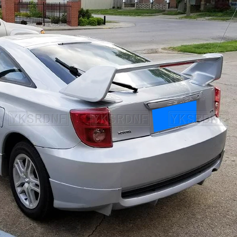 For TOYOTA CELICA Rear TRUNK SPOILER 2000-2005 WITH LED LIGHTS High Quality ABS Plastic Car Spoiler Trunk Boot Wing Spoiler