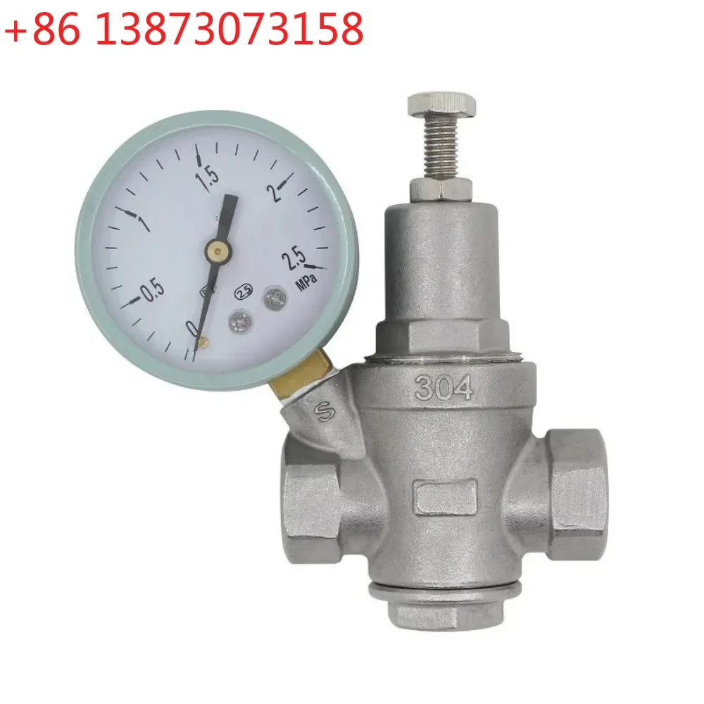 

Регулируемый редукционный клапан 304 из нержавеющей стали (без свинца) для воды, размеры 1/2, 3/4, 1, 1-1/4, 1-1/2, 2 дюйма