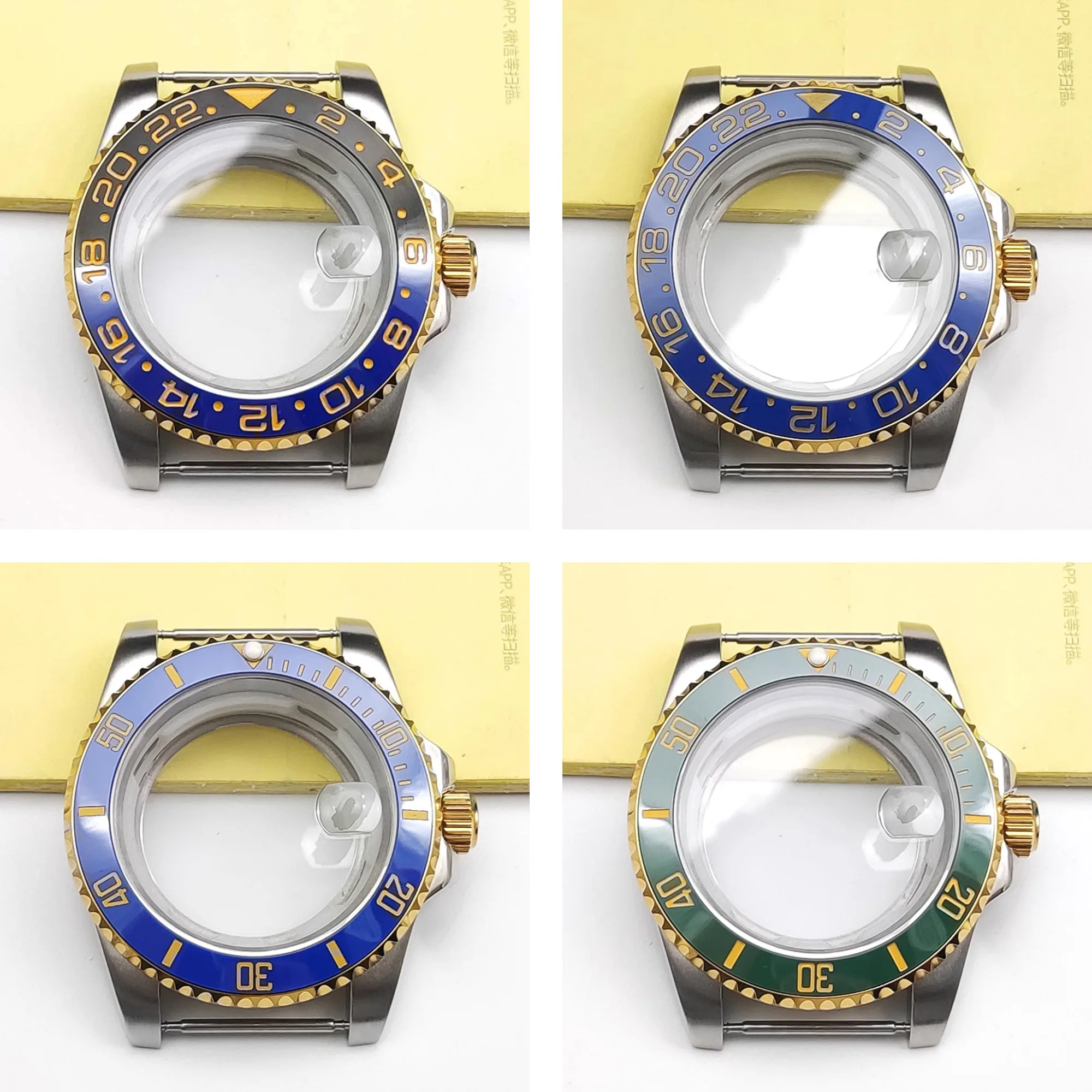 

Корпуса из розового золота 40 мм для часов NH35/NH36 8215 с автоматическим механизмом, циферблат 28,5 мм, саффировое стекло