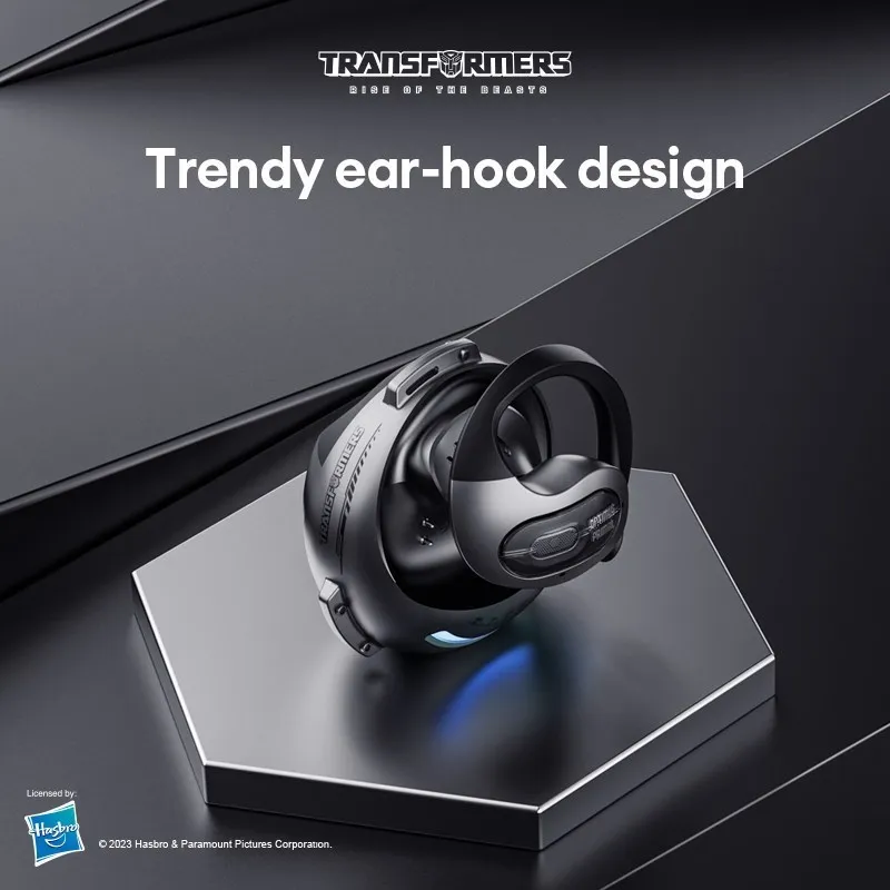 Transformers TF-T07 OWS Ear Hook Headphones HD Voice Low Latency Gaming Music Headset Bluetooth 5.4 Wireless Earphones with Mic