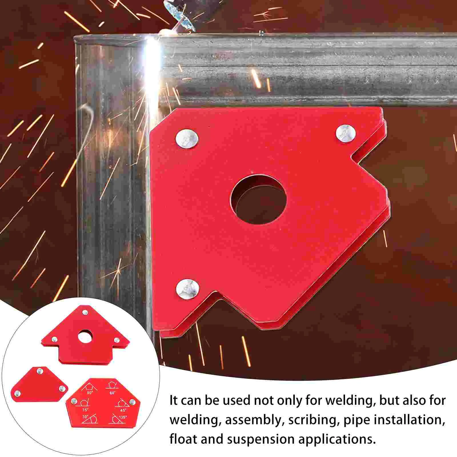 6 шт. локатор, сварочный вспомогательный кронштейн, прямоугольный магнит, инструмент, магниты, сильная фиксация, поставка аксессуаров