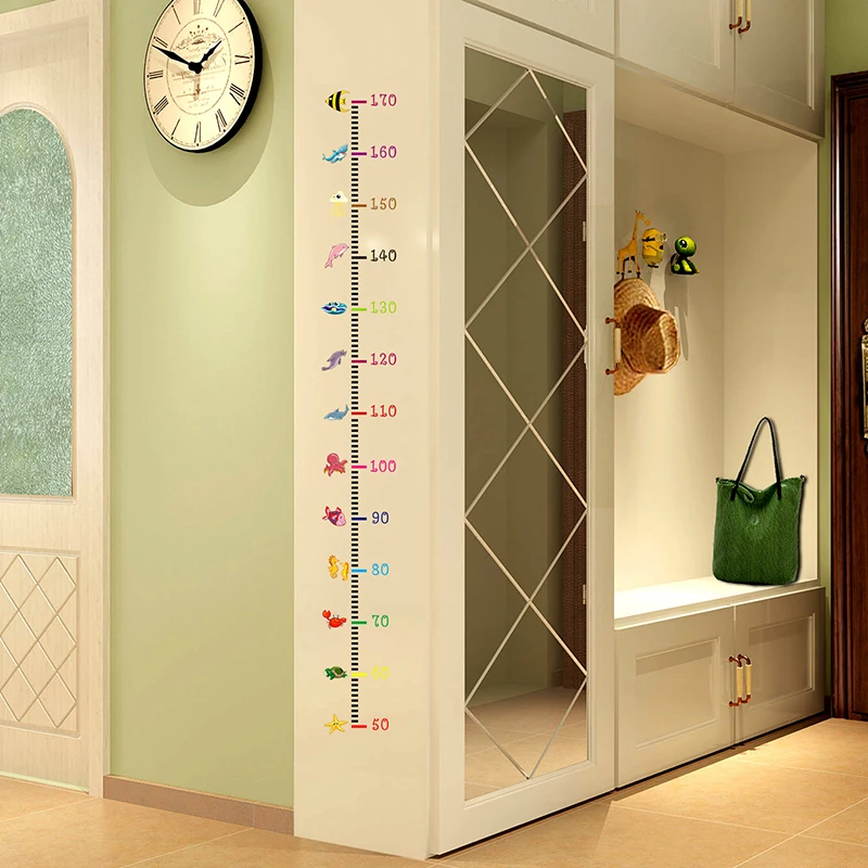Accessories High Quality Wall Sticker Decals Decorations Hanging Ruler 1pc Art Supply Baby Vinyl Chart DIY Accessories