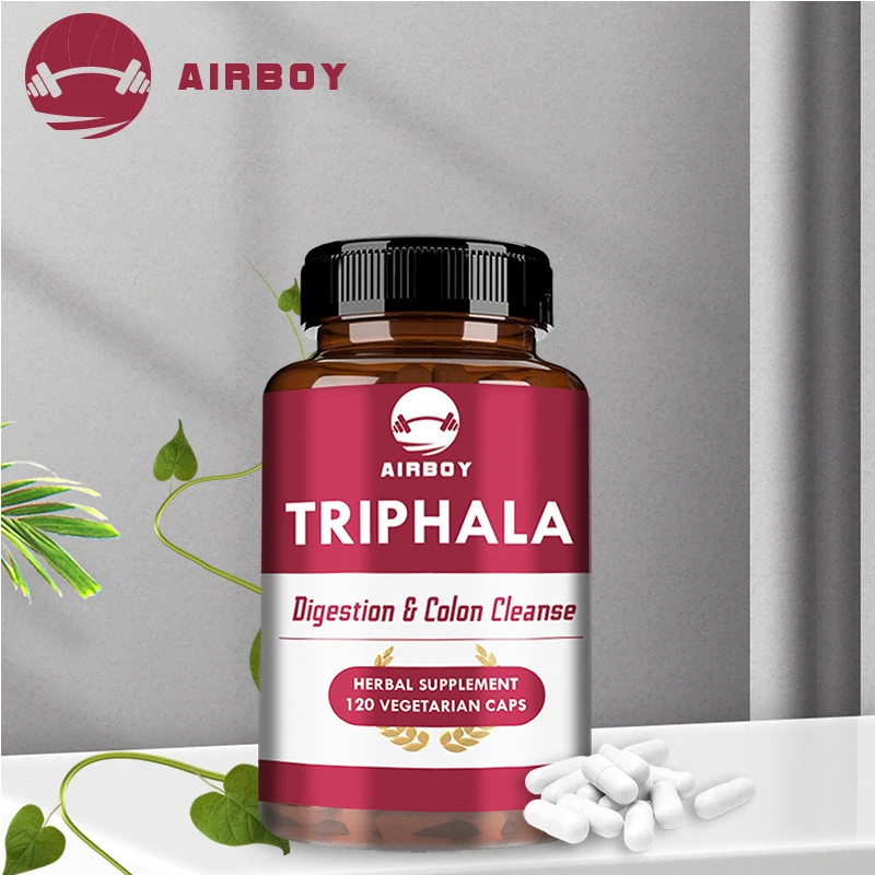 

Triphala Capsules - Supports Digestive and Colon Health, Strengthens The Immune System, and Promotes Overall Health & Vitality