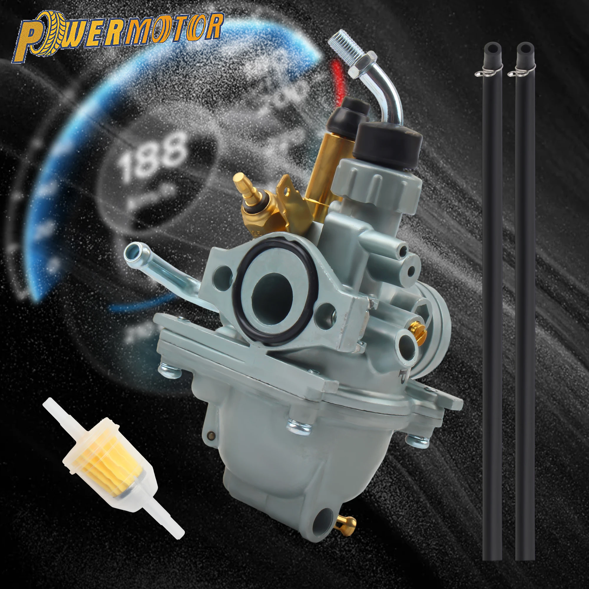 

12mm Motorcycle Carburetor Set For Yamaha TTR 50 TT-R50E 50cc 2006-2011 Mini Moto DirtBike Motocross Engine Carb Spare Parts