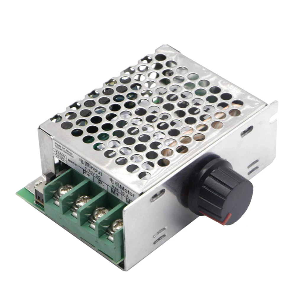 

DC7-80V PWM DC Motor Speed Controller 30A voltage regulator Dimmer Electric Motor Speed Controller Max 500W