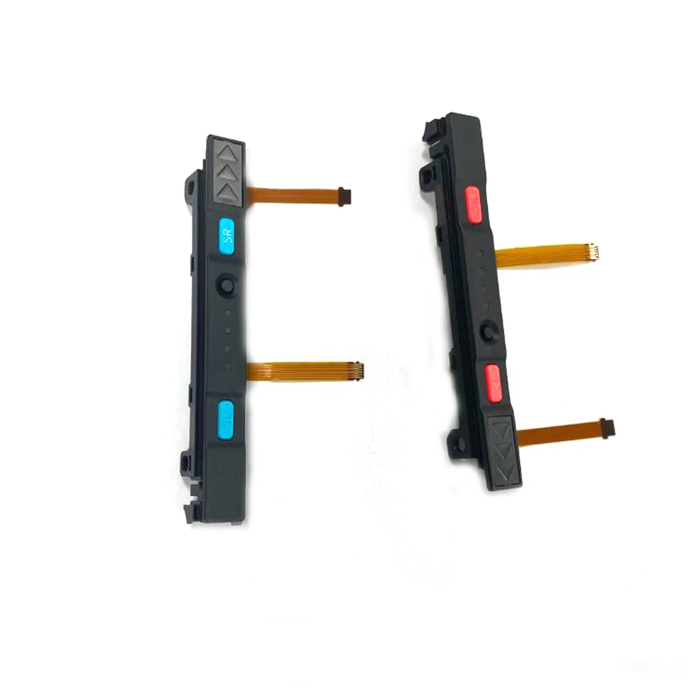1 زوج استبدال ل Joy con اليسار اليمين المنزلق السكك الحديدية مع SL SR زر للتبديل Joycon تحكم إصلاح مع الكابلات المرنة
