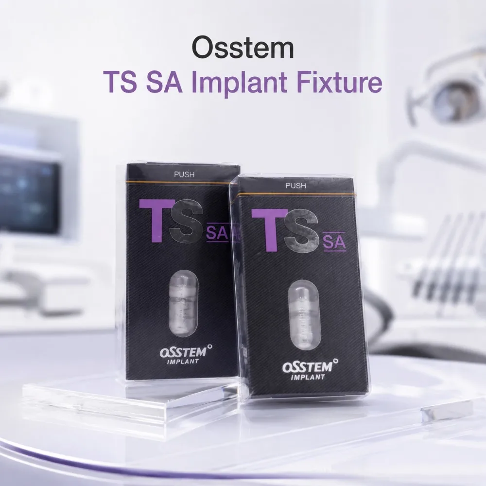 Original Osstem TS System SA Dental Implant Fixture Self-Tapping Bone Level Sterile for Dental Restoration Surgery