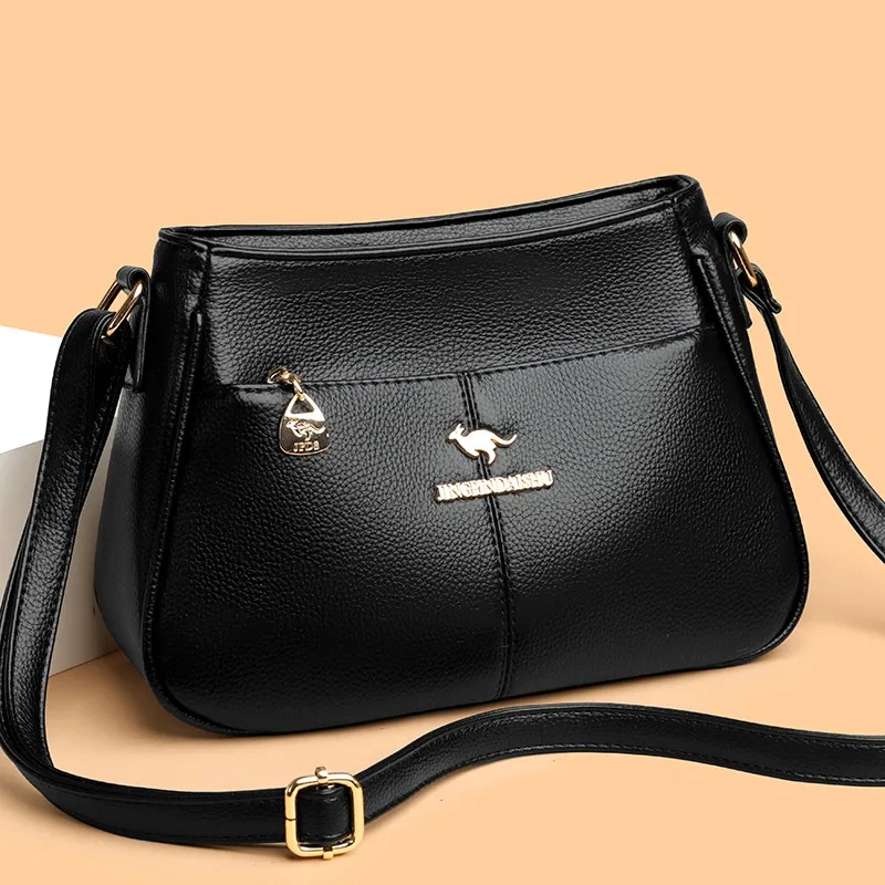 حقائب كتف كروس من الجلد الناعم للسيدات حقائب يد فاخرة حقائب يد للنساء حقيبة يد جلدية كاجوال عالية الجودة #2