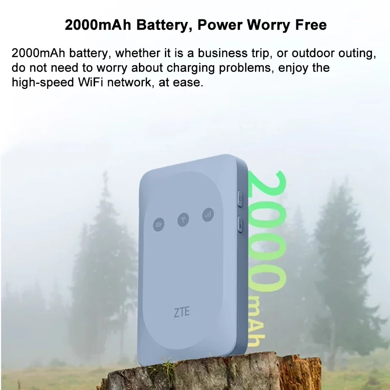 Unlocked ZTE MF935 Pocket WiFi Router 150Mbps 4G LTE Router Portable Modem Outdoor Hotspot With Sim Card Slot 2000mAh Battery